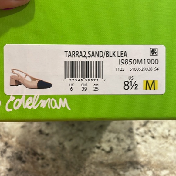 Sam Edelman Cap Toe Slingback Pumps 8.5 New in Box - Picture 4 of 4